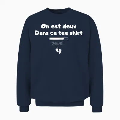 Announcement Pregnancy Mom Original 2025 Future Mom 2025 Drol T-Shirt, Black Unisex Sweatshirt - Navy