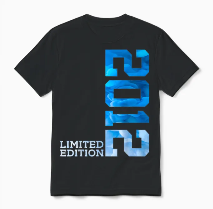 14 Jahre 14. Geburtstag Limited Edition 2012 Unisex T-Shirt in Black