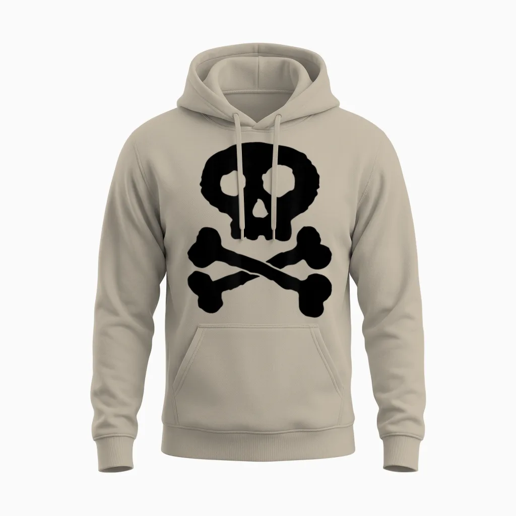 Süßer Totenkopf Piratenschädel Pirat Schädel Jungen Junge Unisex Hoodie in Sand