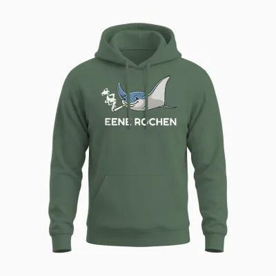 Ene Rochen Fun Unisex Hoodie - Military Green