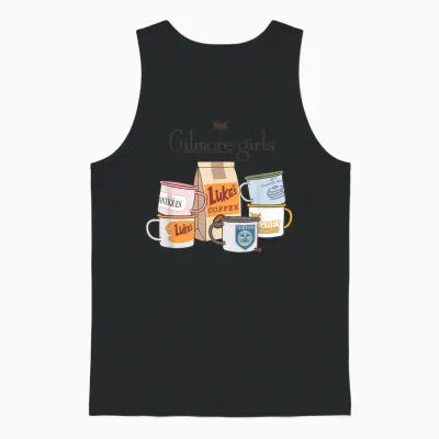 Gilmore Girls Coffee and Mugs with Logo Tv Show Unisex Tank Top - Black