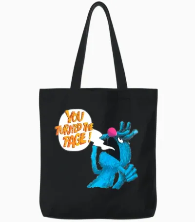Retro Vintage the Monster Tote Bags - Black