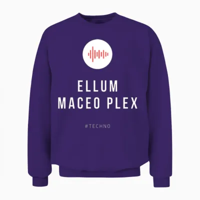 Ellum Maceo Plex Tshirt Techno Funny Unisex Sweatshirt - Purple