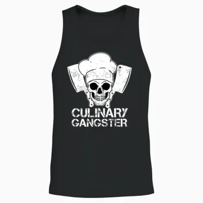 Culinary Gangster Cook Cooking Restaurant Unisex Tank Top - Black