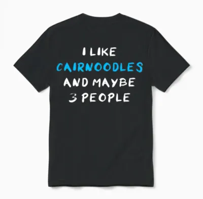 Cairnoodle Funny Unisex T-Shirt - Black