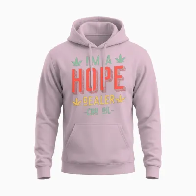 Cbd Oil Dealer Hope Unisex Hoodie - Light Pink