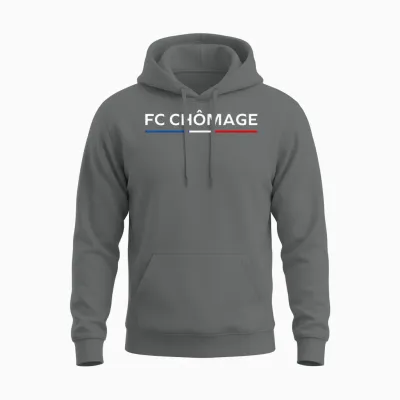 Funny Unemployed Fc Unemployment Unisex Hoodie - Graphite Heather