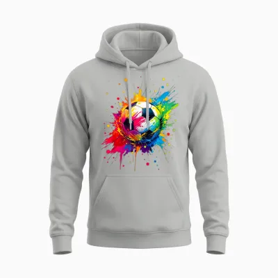 Football Fans Passionate Football Unisex Hoodie - Ash