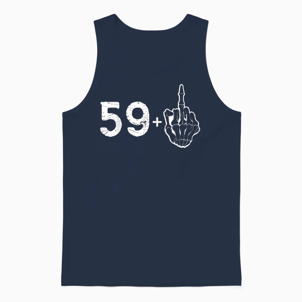 J'ai 60 Ans Et Je Vous Emmerde ! Homme Ou Femme De Caractère Unisex Tank Top in Navy