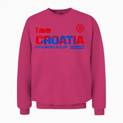 Fifa World Cup26 Qualifier Croatia Unisex Sweatshirt - Heliconia
