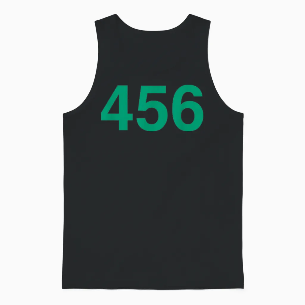 Squid Game Player 456 Costume Unisex Tank Top in Black