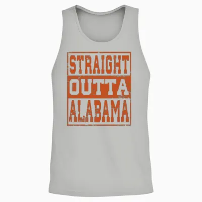 Alabama Straight Outta Alabama Vintage Unisex Tank Top - Ash