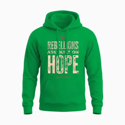 Star Wars Andor Rebellions Are Built on Hope Grunge Style T-Shirt, Black, S Unisex Hoodie - Irish Green