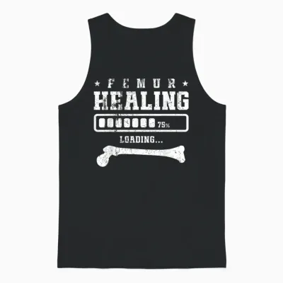 Femur Healing Loading Unisex Tank Top - Black