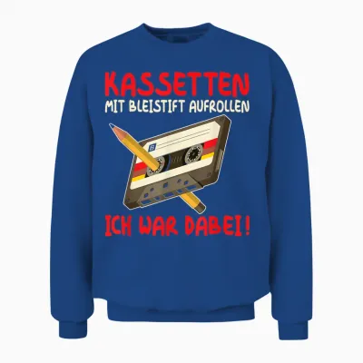 80s Outfit, Men's 90s Outfit, Women's T-Shirt, Black Unisex Sweatshirt - Royal