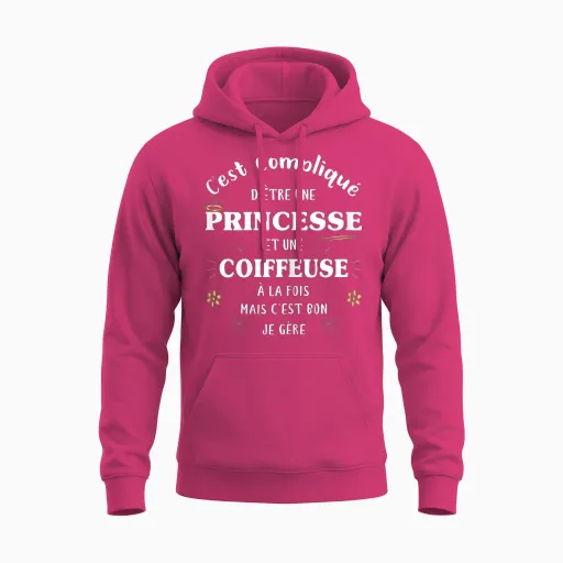 Dressing Table and Princess Both Funny Original Humour Women's T-Shirt, Black, Female X-Small Unisex Hoodie - Heliconia