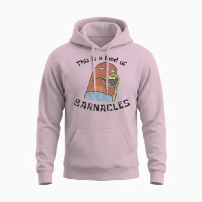 Spongebob Squarepants This Is a Load of Barnacles Unisex Hoodie - Light Pink