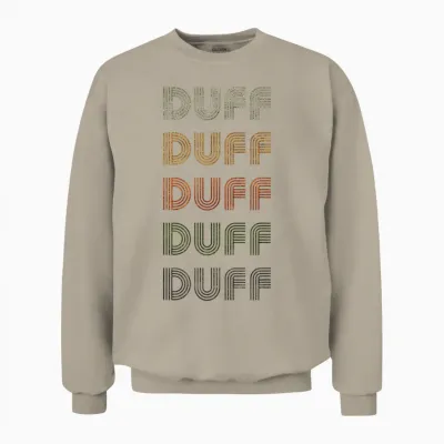 Love Heart Duff Vintage Grunge T-Shirt Black Unisex Sweatshirt - Sand