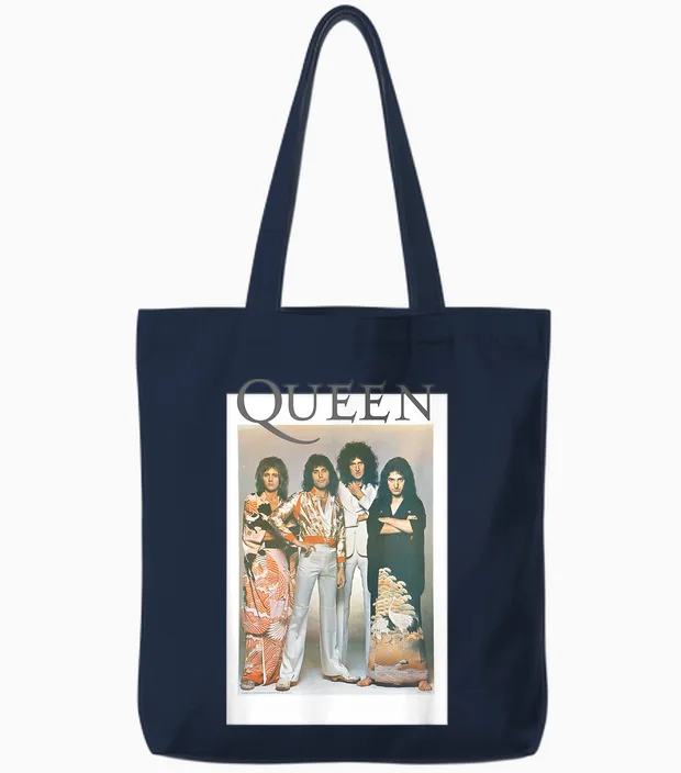 Königin Polaroid Tote Bags in Navy