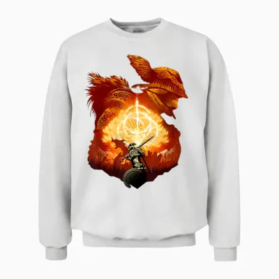 Elden Adventure Video Game Unisex Sweatshirt - White