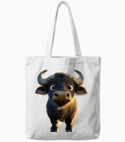 Buffle D'afrique Buffle Noir Des Savanes Afrique Buffles T-Shirt Haut De Gamme Tote Bags - White