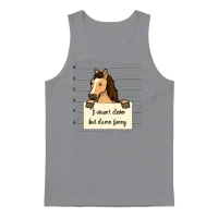 Horse Was Not Clever but Funny Unisex Tank Top - Sport Grey – 1