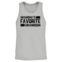 Grandma S Favorite Grandson Unisex Tank Top - Ash – 2