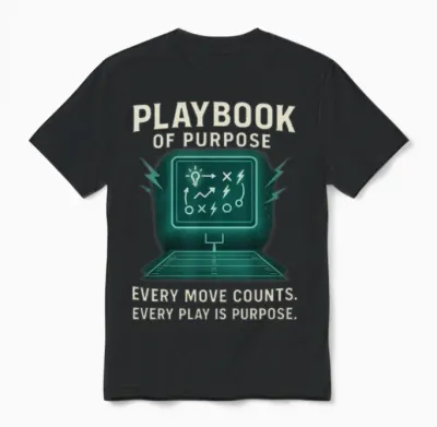 Playbook of Purpose (gridiron Strategy Edition) Unisex T-Shirt - Black
