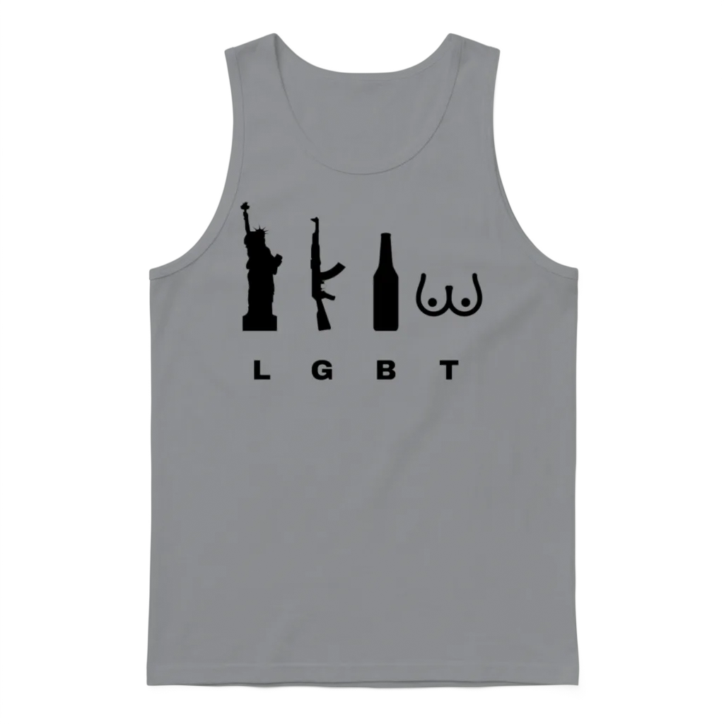 The True Meaning of the Word Lgbt Unisex Tank Top - Sport Grey
