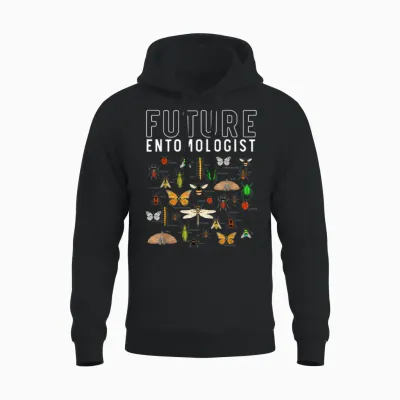 Zukünftiger Entomologe Jungen Mädchen Insekt Käfer Unisex Hoodie - Black