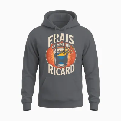 Apéro Ricard – Fresh as Un Ricard Unisex Hoodie - Charcoal