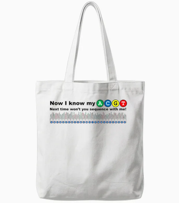 Sangerism - Now I Know My Acgt Tote Bags in White