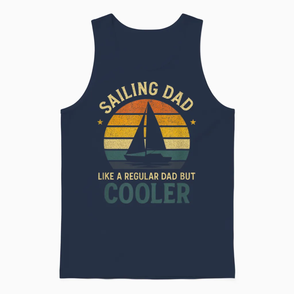 Segelboot Kapitän Segeln Segler Segelschiff Unisex Tank Top in Navy