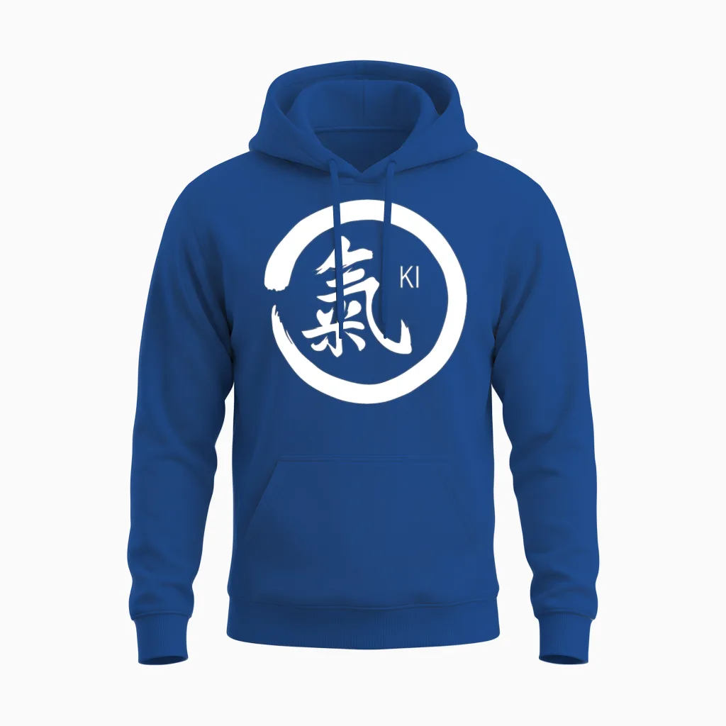 Ki Kanji with Circle Unisex Hoodie in Royal