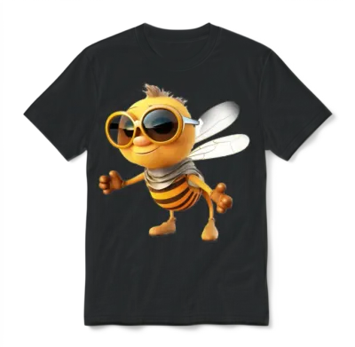 Design Your Own Bee Unisex T-Shirt - Black