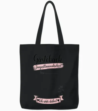Gästebuch Junggesellinnenabschied Ich War Dabei Jga Tote Bags - Black