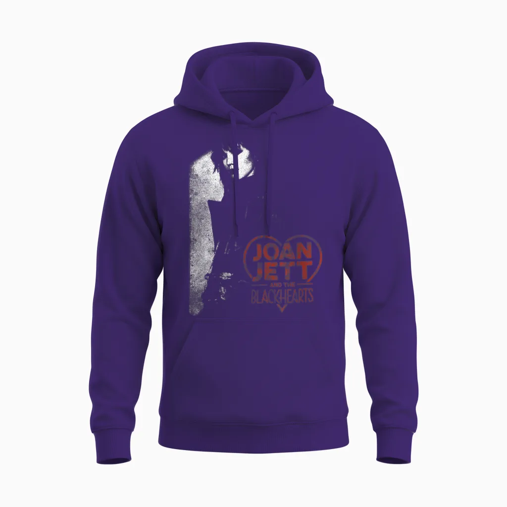 Joan Jett and the Blackhearts - Shadow Unisex Hoodie in Purple