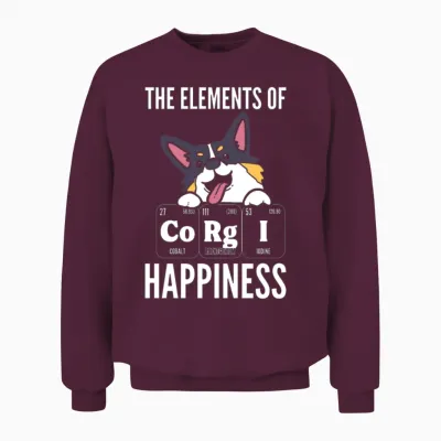 Corgi Dog Lover Dog Trainer Unisex Sweatshirt - Maroon