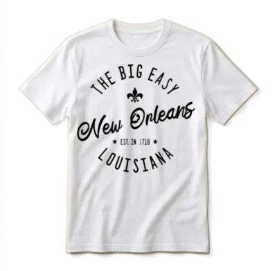 New Orleans Louisiana Usa Jazz Carnival Unisex T-Shirt - White
