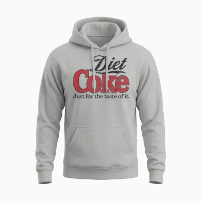 Coca-Cola - Diet Coke Retro Logo Unisex Hoodie - Ash