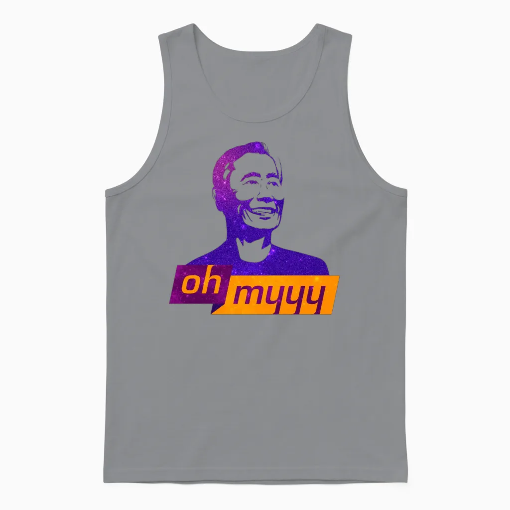 Oh Myyy George Takei! Unisex Tank Top in Sport Grey