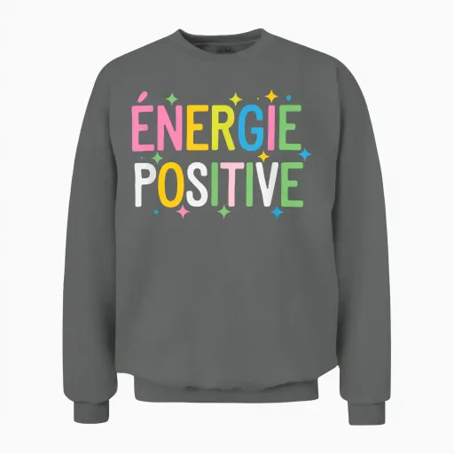 Positive Energy T-Shirt, Black, S Unisex Sweatshirt - Graphite Heather