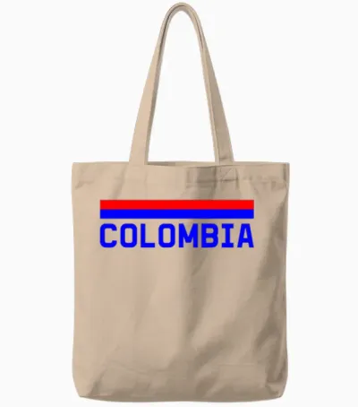 Kolumbien Outfit Kolumbianische Bekleidung Colombia Design Tote Bags - Natural