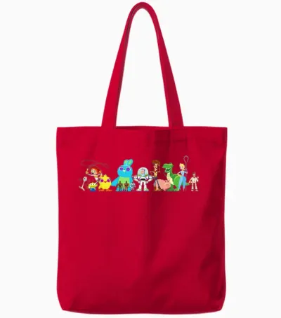 T-Shirt Du Groupe D'amis Disney Pixar Toy Story 4 Tote Bags - Red