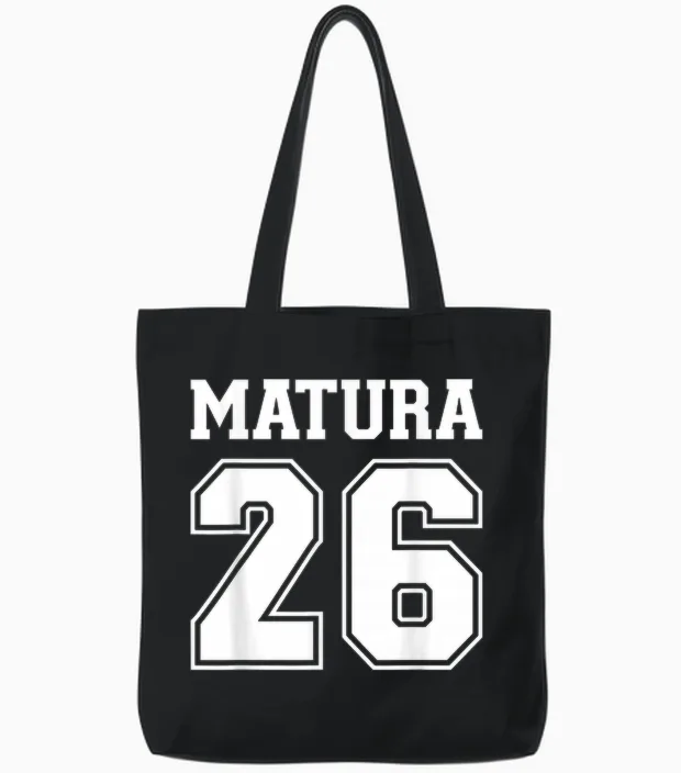 Matura 2026 Tote Bags in Black