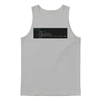 Python Ignore Script | Funny Programming Design Unisex Tank Top - Ash – 1