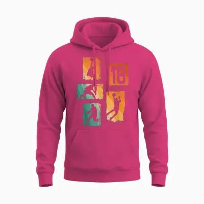 18e Anniversaire Garçon Joueur De Basket-Ball 18 Ans Unisex Hoodie - Heliconia