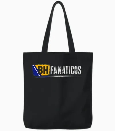 Bhfanaticos Bosnien Bosna Hercegowina Fan Culture Design Tote Bags - Black