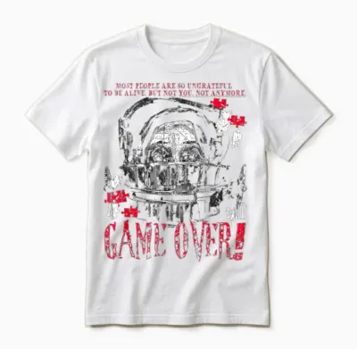 Saw Game Over Head Trap Horror Movie Unisex T-Shirt - White