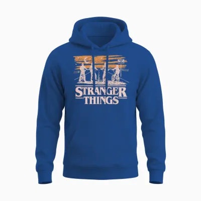 Netflix Stranger Things Night Silhouettes - Sale - Unisex Hoodie - Royal